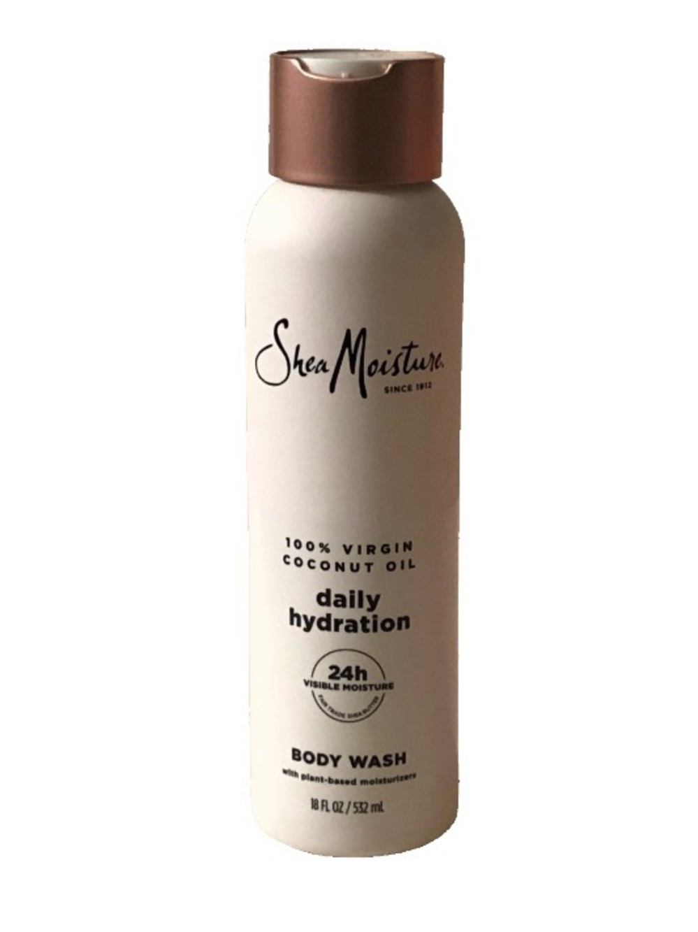 Shea Moisture Daily Hydration Body Wash - White with Rose Gold Cap